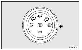 Mitsubishi Lancer: System characteristics. ► When the air conditioning is operated in AUTO mode where the temperature control