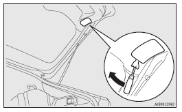 Mitsubishi Lancer: Rear combination lamps. 2. Remove the socket and bulb assembly by turning it anticlockwise.