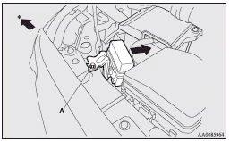 Mitsubishi Lancer: Position lamps (except for vehicles equipped with high intensity discharge headlamps). : Front of the vehicle