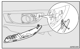 Mitsubishi Lancer: Front fog lamps (Type 1). Front fog lamps (Type 2)