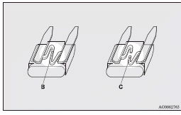 Mitsubishi Lancer: Fuse replacement. B- Fuse is OK