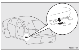 Mitsubishi Lancer: Vehicle identification number. Vehicle information code plate