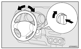 Mitsubishi Lancer: Steering wheel lock. 