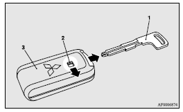 Mitsubishi Lancer: To operate without using the keyless operation function. Note