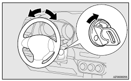 Mitsubishi Lancer: To turn from “ACC” to “LOCK”. 