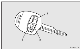 Mitsubishi Lancer: Keyless entry system. 1- LOCK switch