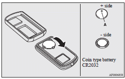 Mitsubishi Lancer: Keyless entry system. 5. Close the case firmly.