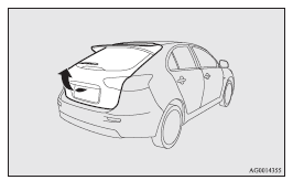 Mitsubishi Lancer: To lock or unlock from inside the vehicle. Note