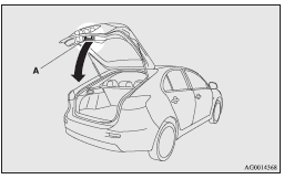 Mitsubishi Lancer: To lock or unlock from inside the vehicle. To close