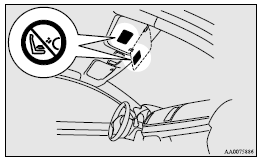 Mitsubishi Lancer: Caution for installing the child restraint on vehicles with a front passenger
airbag. 