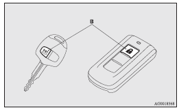 Mitsubishi Lancer: Welcome light (for vehicles equipped with the keyless entry system or the keyless
operation system). • Turn the combination headlamps and dipper switch to the