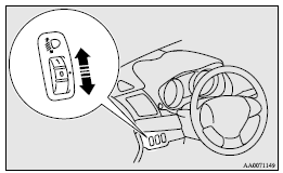 Mitsubishi Lancer: Headlamp levelling switch. 