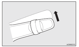 Mitsubishi Lancer: Windscreen wipers. Vehicles with rain sensor