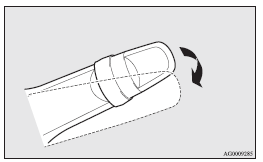 Mitsubishi Lancer: Windscreen washer. 