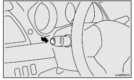 Mitsubishi Lancer: Headlamp washer switch. Note