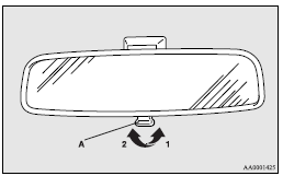 Mitsubishi Lancer: To reduce the glare. 1- Normal