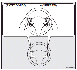 Mitsubishi Lancer: Manual shift. Shifting up