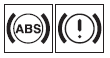 Mitsubishi Lancer: If the warning lamp/display illuminate while driving. 