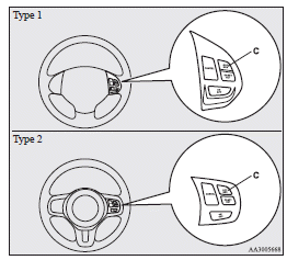 Mitsubishi Lancer: To increase the set speed. To increase your speed in small amounts, press the “ACC RES” switch for less