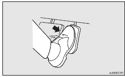 Mitsubishi Lancer: To temporarily increase or decrease the speed. Note