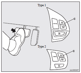 Mitsubishi Lancer: To temporarily increase or decrease the speed. To deactivate