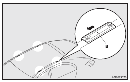 Mitsubishi Lancer: Roof carrier mounting brackets. Refitting the covers