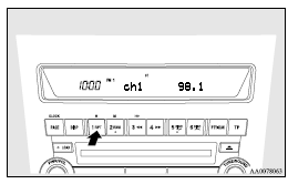 Mitsubishi Lancer: To listen to the radio. Follow the steps described below.