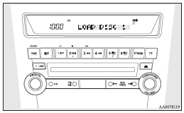 Mitsubishi Lancer: To listen to a CD. To set a single disc