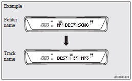 Mitsubishi Lancer: To listen to a CD. ID3 tag information