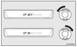 Mitsubishi Lancer: Digital clock. CT ON- Automatic mode