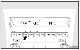 Mitsubishi Lancer: To listen to the radio. Follow the steps described below.