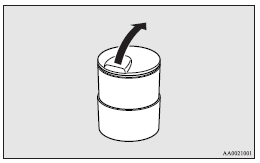 Mitsubishi Lancer: Front/Rear ashtray (moveable). Mounting position for moveable ashtray