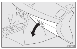 Mitsubishi Lancer: Glove box. Note