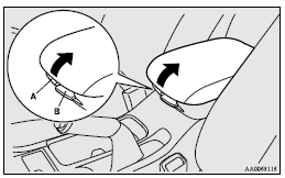 Mitsubishi Lancer: Floor console box. Type 2