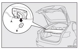 Mitsubishi Lancer: Rear shelf panel. 